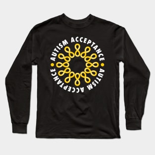 Autism Acceptance Flower Long Sleeve T-Shirt